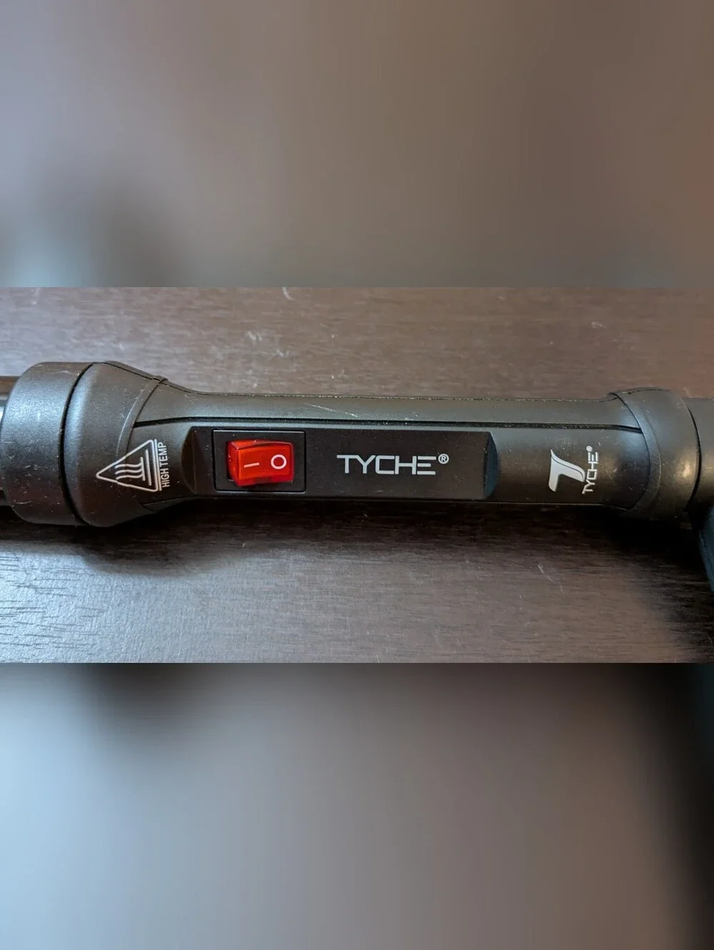 Tyche Professional Curling Wand with Red Power Switch